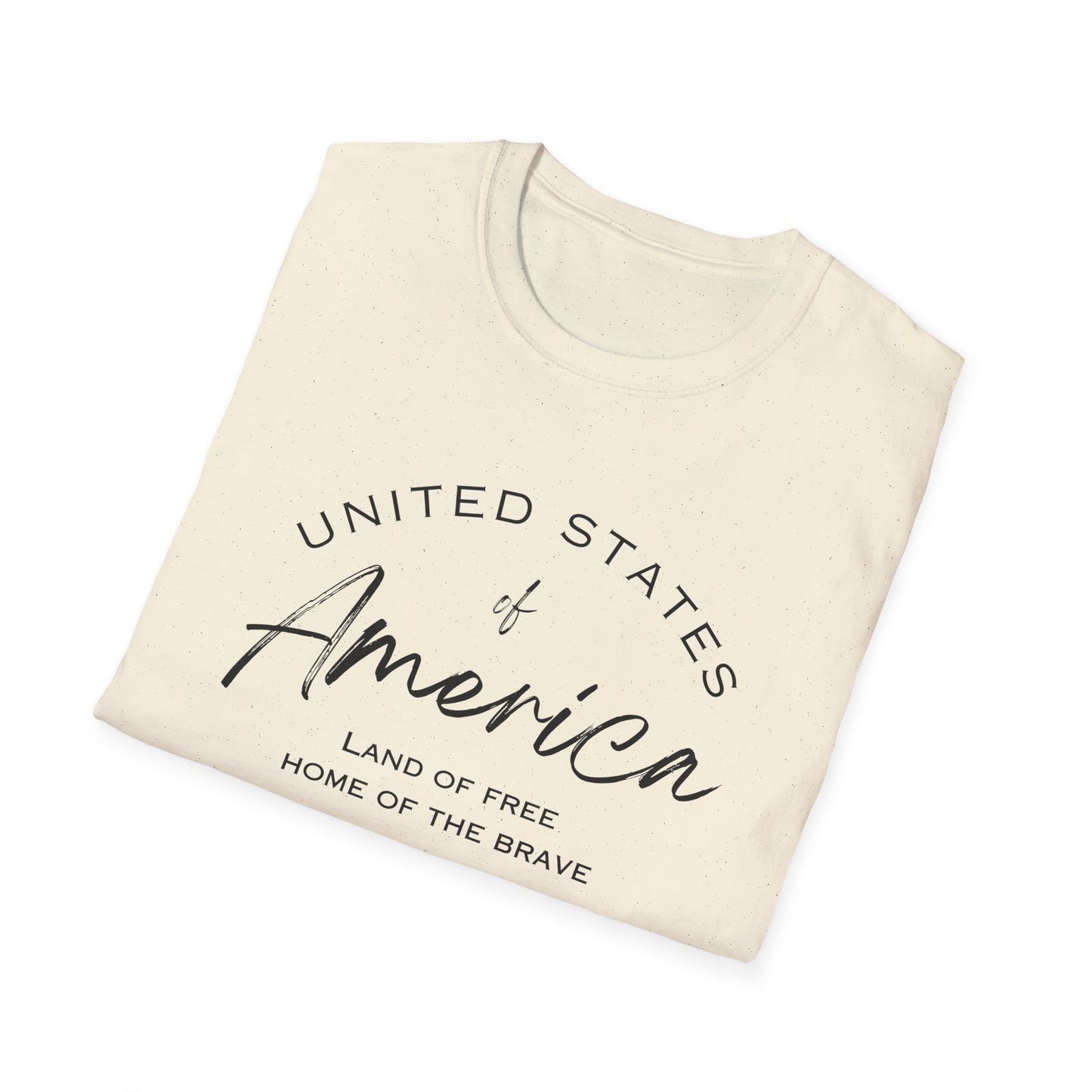 Classic America Unisex Softstyle Tee | Simple Design for Everyday Comfort