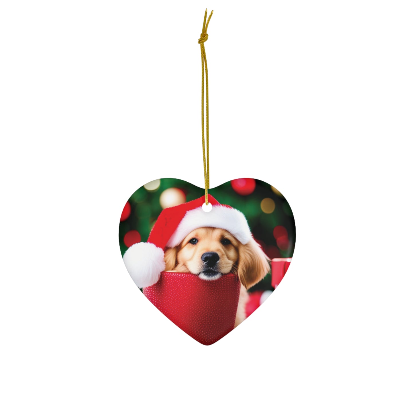 Golden Retriever Puppy Christmas Ornament - The Gift of Puppy Love for Your Tree