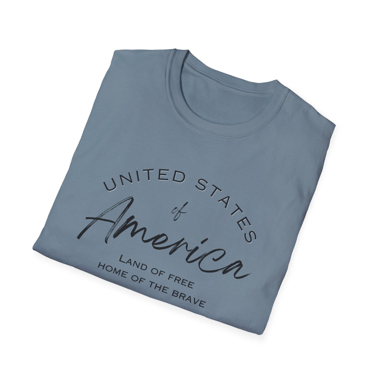 Classic America Unisex Softstyle Tee | Simple Design for Everyday Comfort