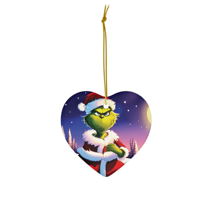 Grumpy Grinch Christmas Ornament - A Touch of Whimsical Mischief for Your Tree