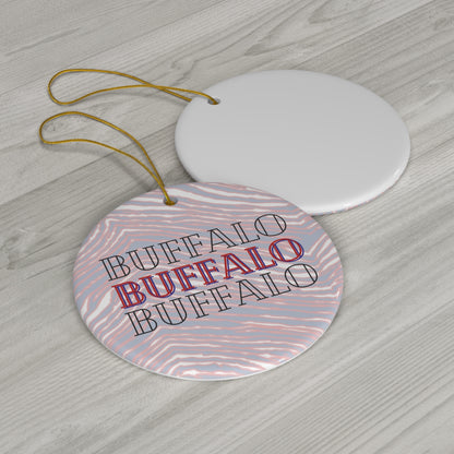 Deck the Halls with Buffalo Spirit: Festive Christmas Tree Ornament - Hometown Pride - Holiday Decor