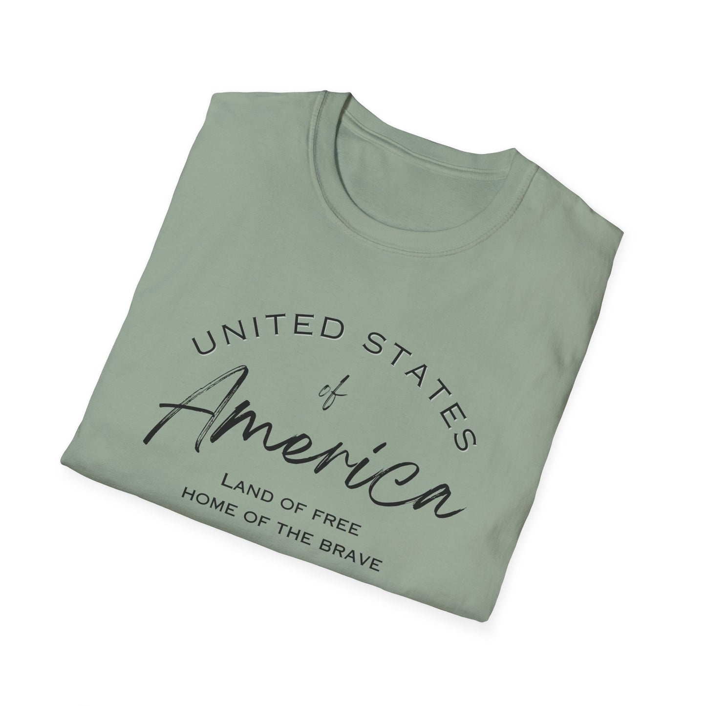 Classic America Unisex Softstyle Tee | Simple Design for Everyday Comfort