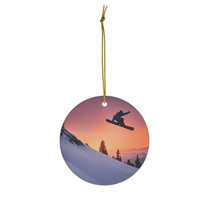 Unique Christmas Tree Ornament for Snowboarders - Add a Touch of Adventure to Your Holiday Decor