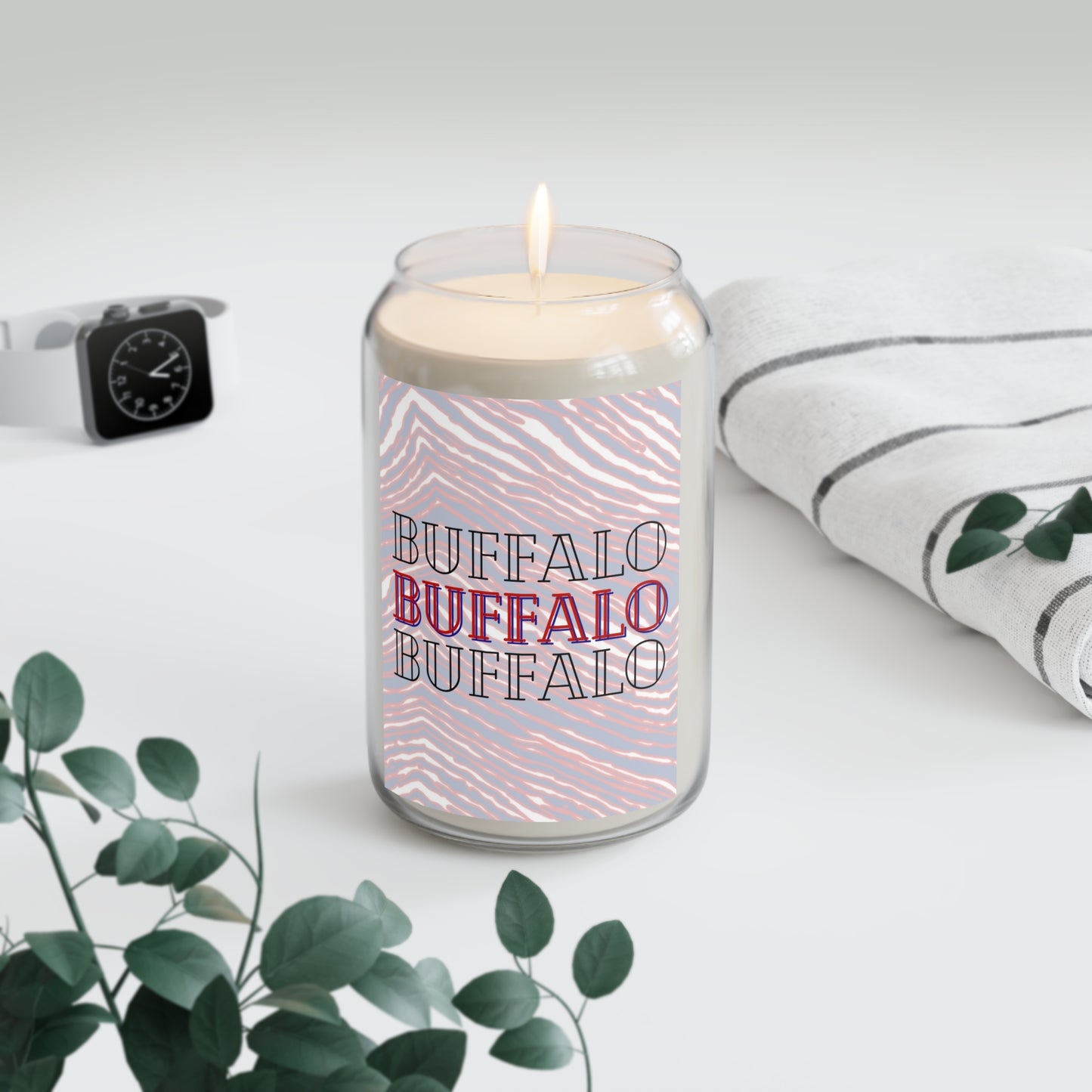 Buffalo Bills Comfort Spice Scented Candle - Tailgate-Ready Fragrance