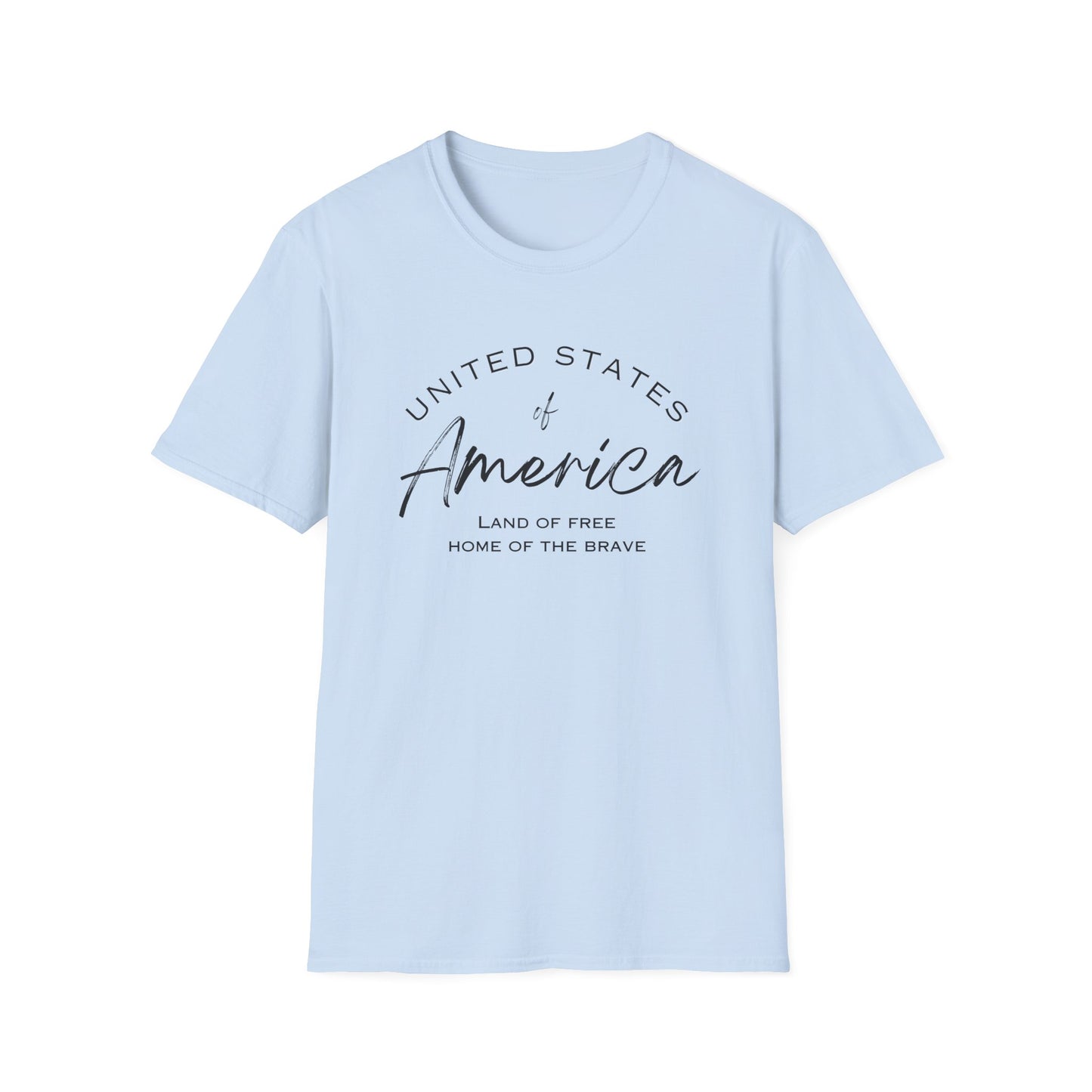 Classic America Unisex Softstyle Tee | Simple Design for Everyday Comfort