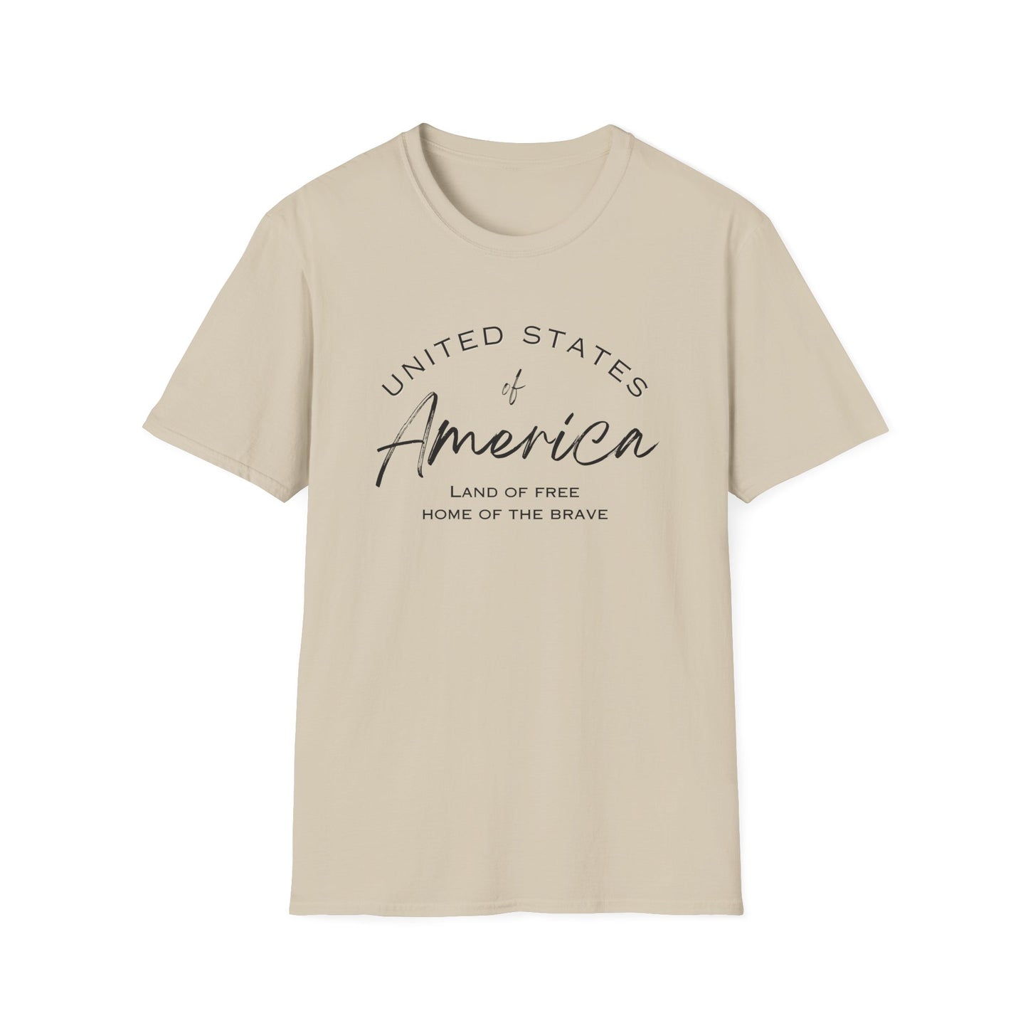 Classic America Unisex Softstyle Tee | Simple Design for Everyday Comfort