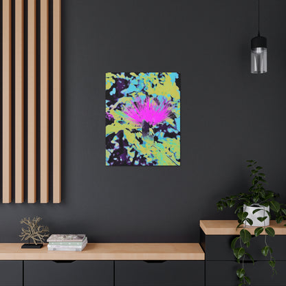 Neon Floral Canvas Gallery Wrap