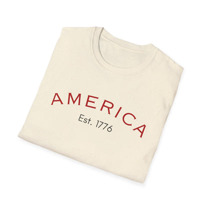 Simple America Unisex Softstyle Tee | Simple Design for Everyday Comfort