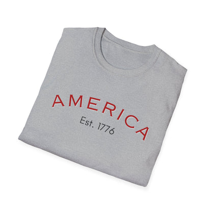 Simple America Unisex Softstyle Tee | Simple Design for Everyday Comfort