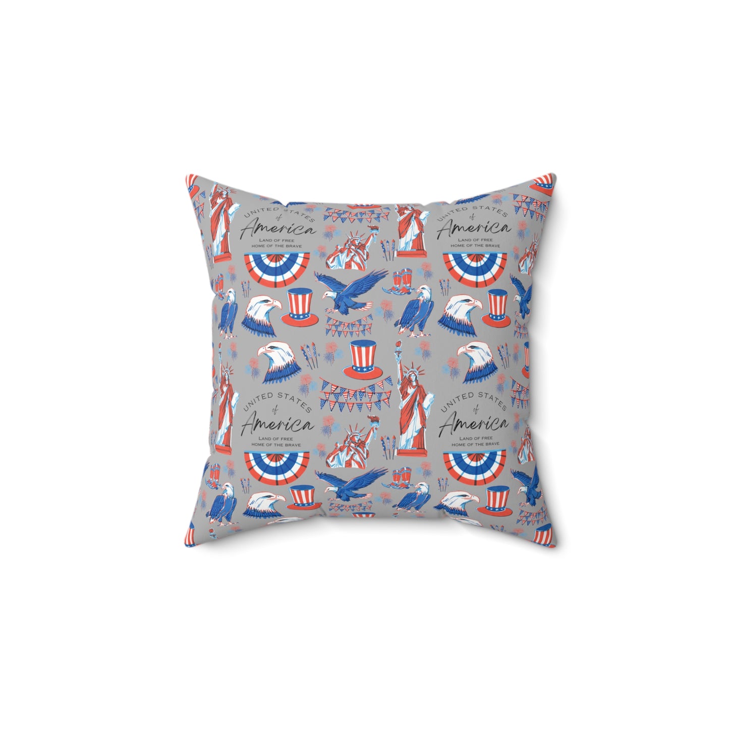 4th of July Festive Pillow | Spun Polyester Square Pillow