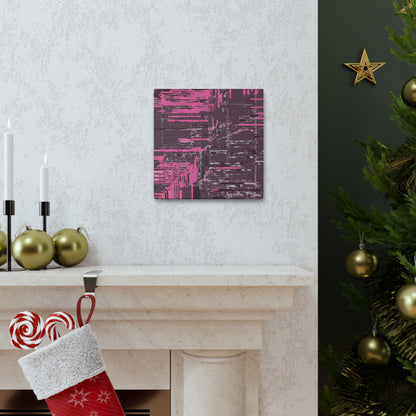 Pink Abstract Canvas Gallery Wrap