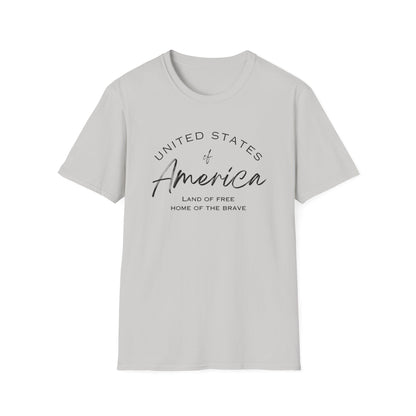 Classic America Unisex Softstyle Tee | Simple Design for Everyday Comfort