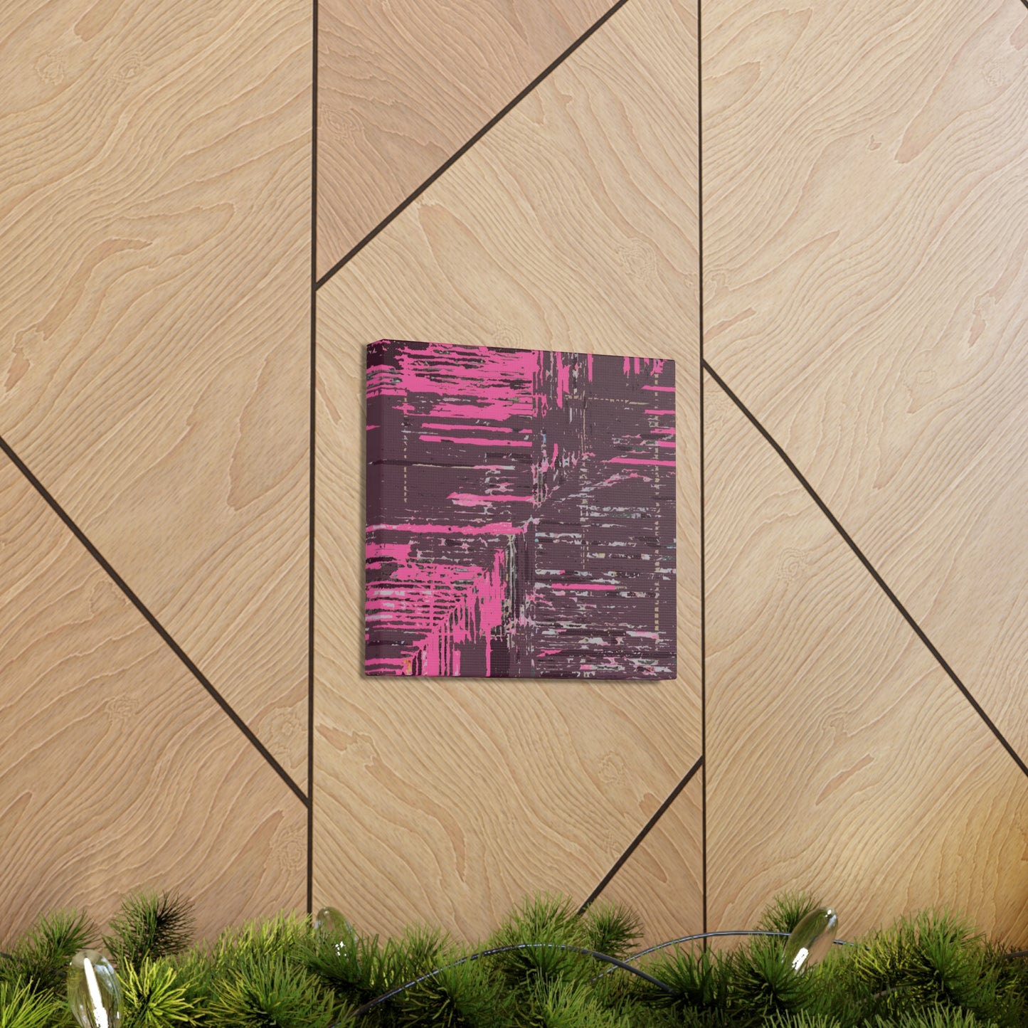 Pink Abstract Canvas Gallery Wrap