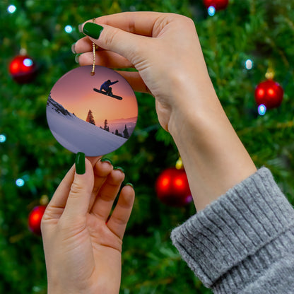 Unique Christmas Tree Ornament for Snowboarders - Add a Touch of Adventure to Your Holiday Decor