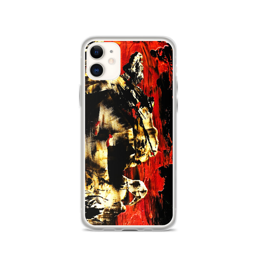 Red Abstract iPhone Case