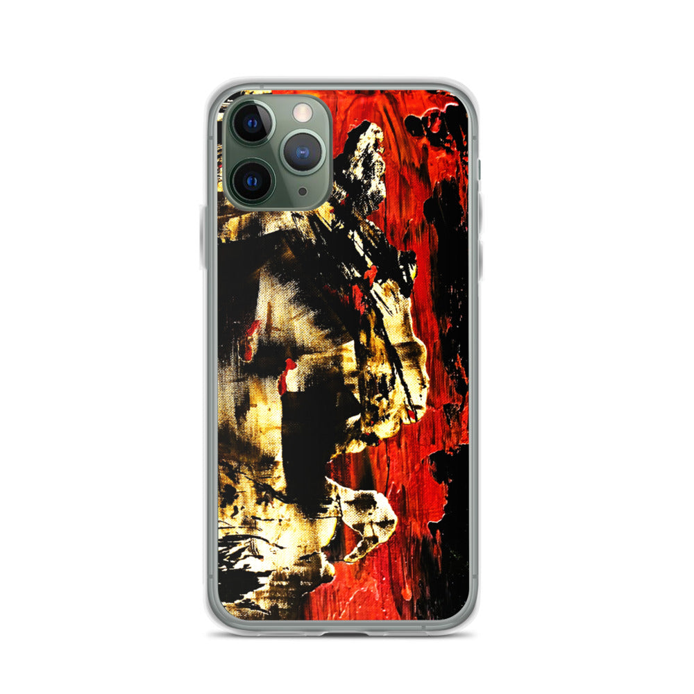 Red Abstract iPhone Case