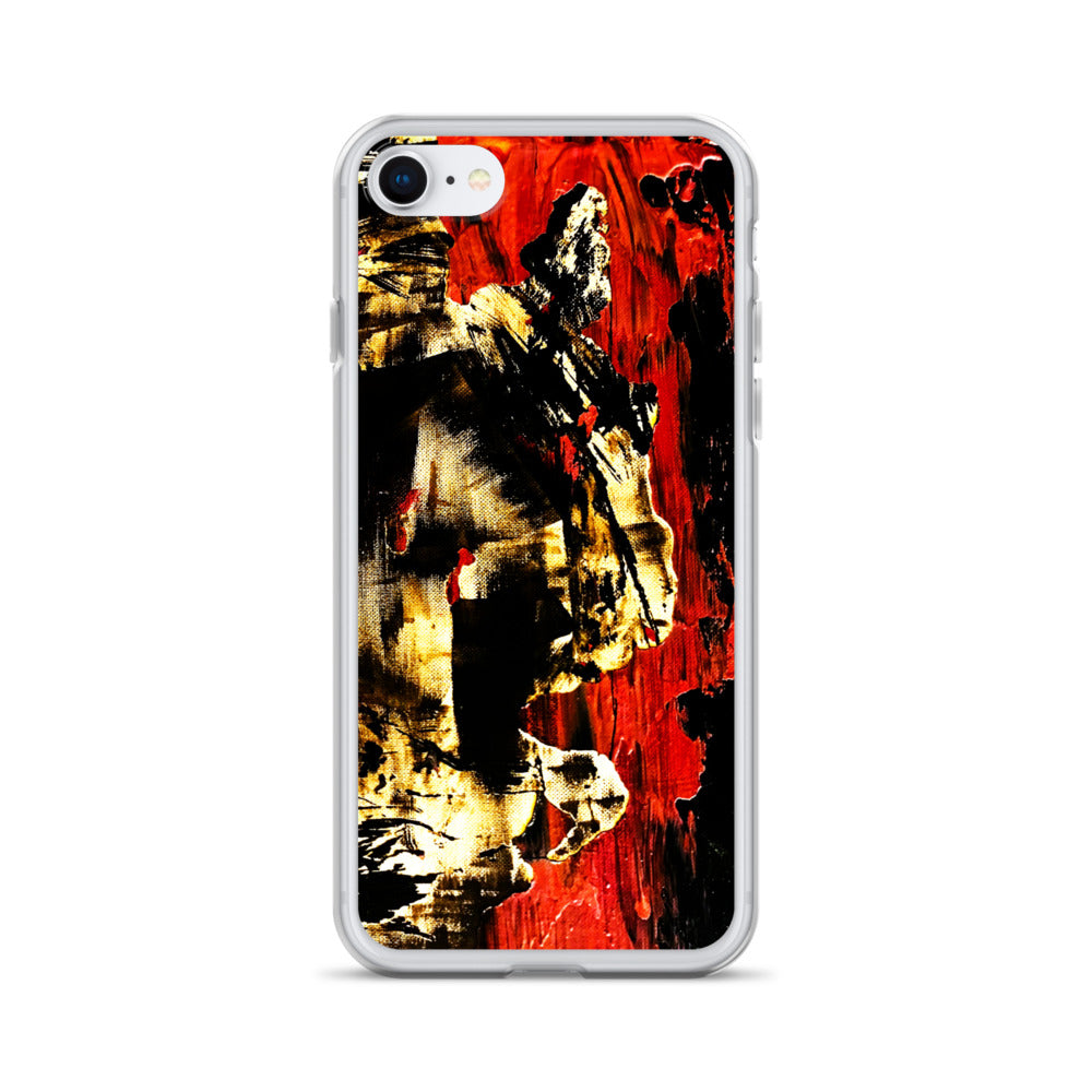 Red Abstract iPhone Case