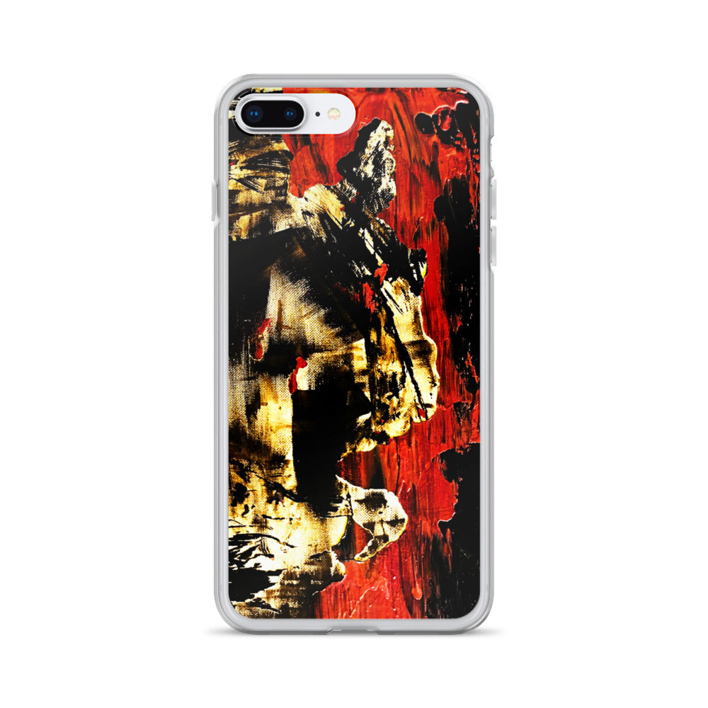 Red Abstract iPhone Case