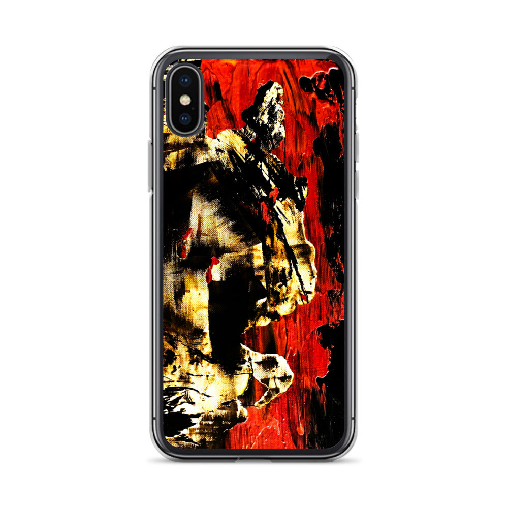 Red Abstract iPhone Case