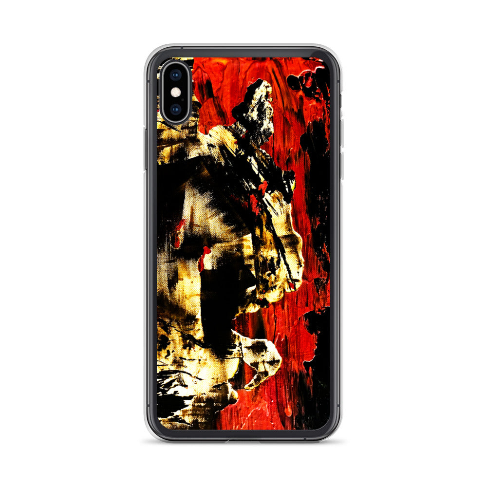 Red Abstract iPhone Case