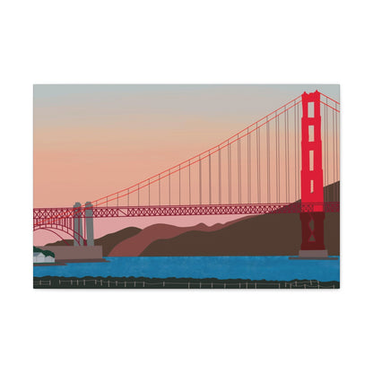 Cali Bridge Canvas Gallery Wrap