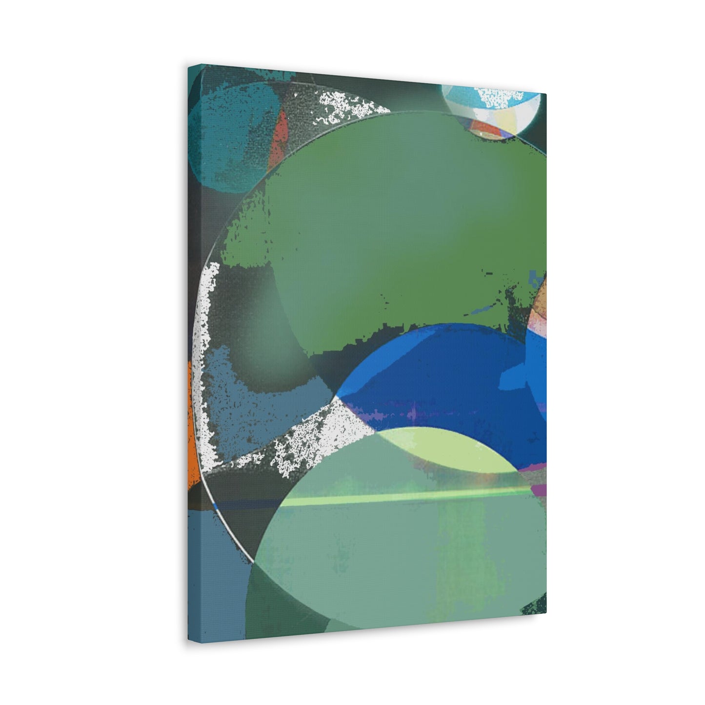 Green Abstract Canvas Gallery Wrap