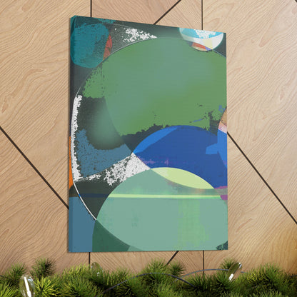 Green Abstract Canvas Gallery Wrap