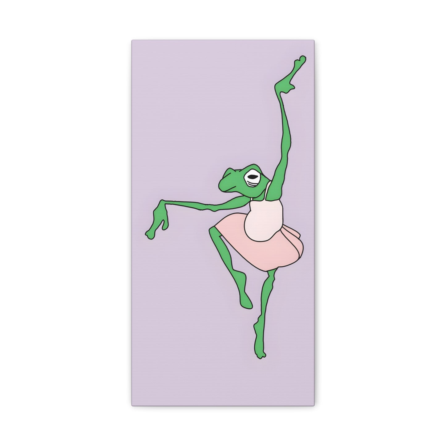 Ballerina Frog Canvas Gallery Wrap