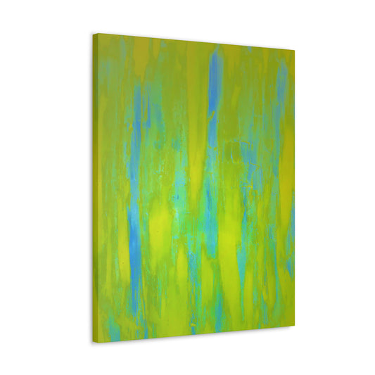 Yellow Abstract Canvas Gallery Wrap