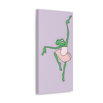 Ballerina Frog Canvas Gallery Wrap