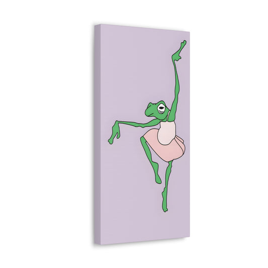 Ballerina Frog Canvas Gallery Wrap