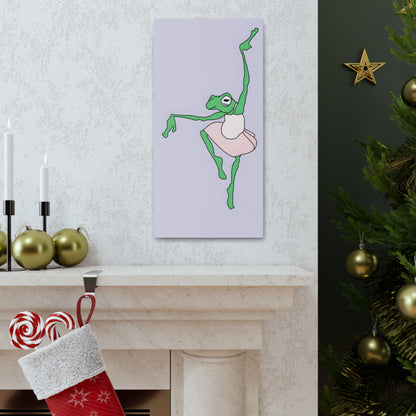 Ballerina Frog Canvas Gallery Wrap