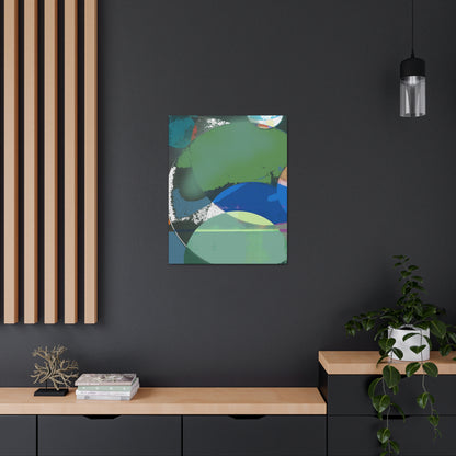 Green Abstract Canvas Gallery Wrap