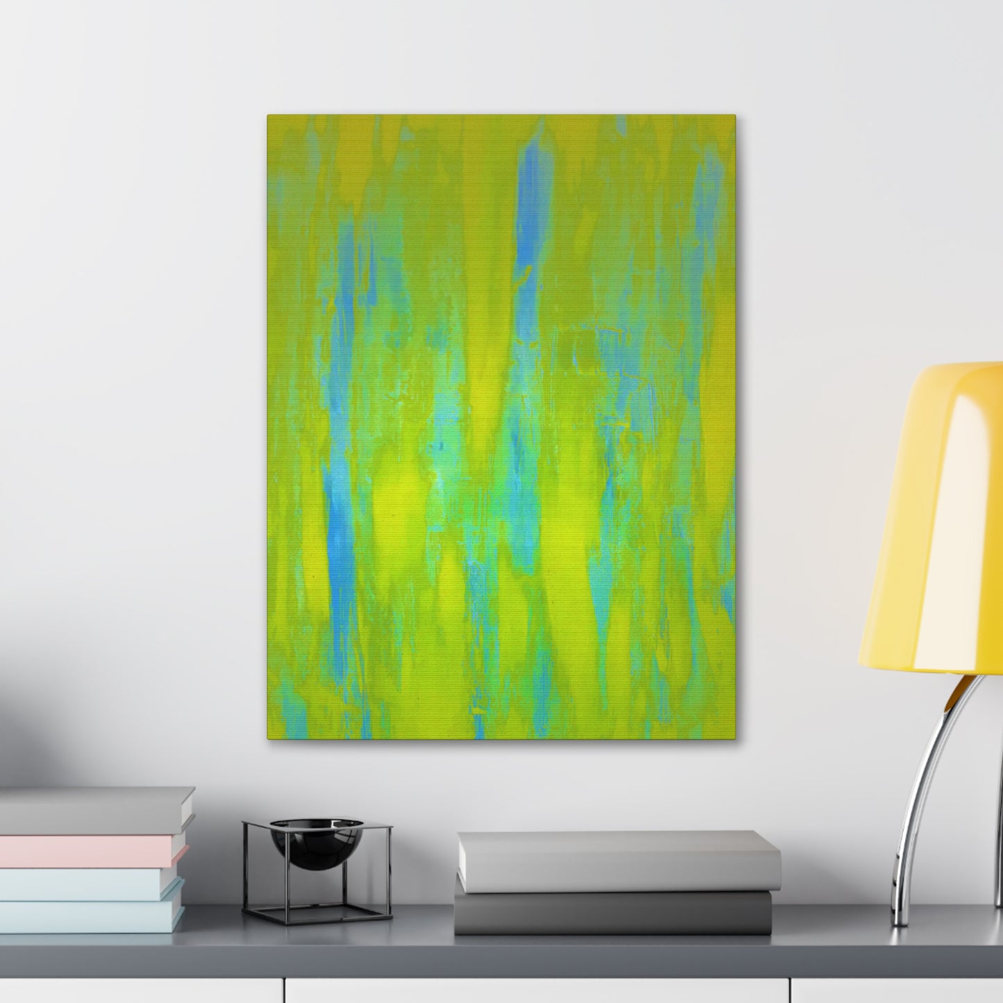 Yellow Abstract Canvas Gallery Wrap