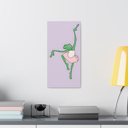 Ballerina Frog Canvas Gallery Wrap